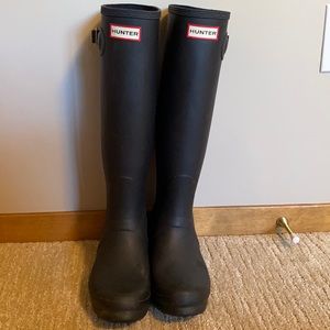 Hunter Boots, black matte